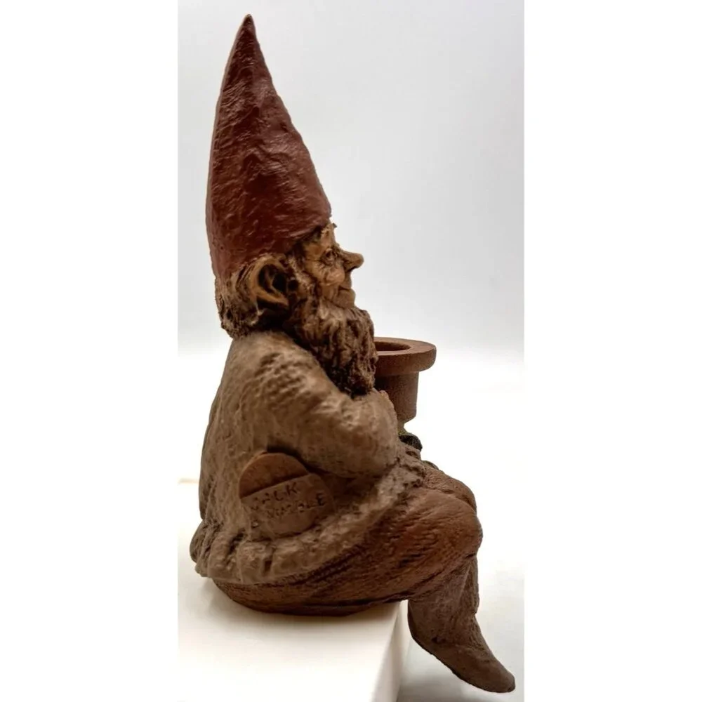 Tom Clark Gnome JACK B NIMBLE Figurine #37 Candlestick Holder Shelf Sitter Books - Picture 4 of 9
